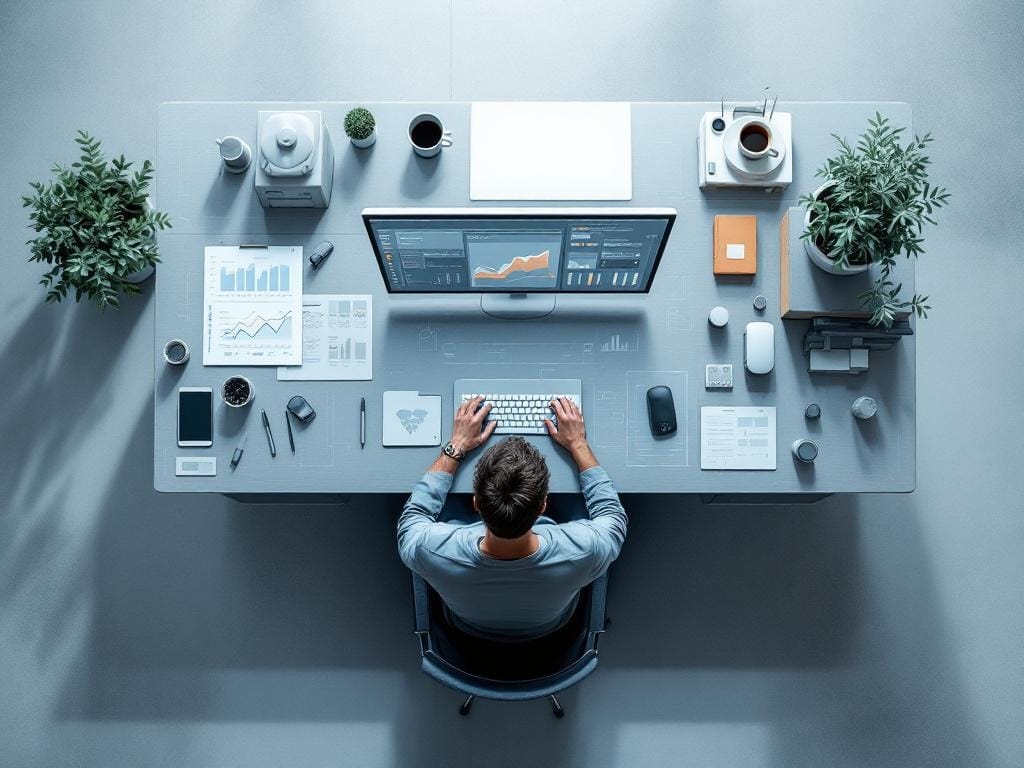 Schermata di selezione formato con misure, orientamento e materiali in una griglia di opzioni