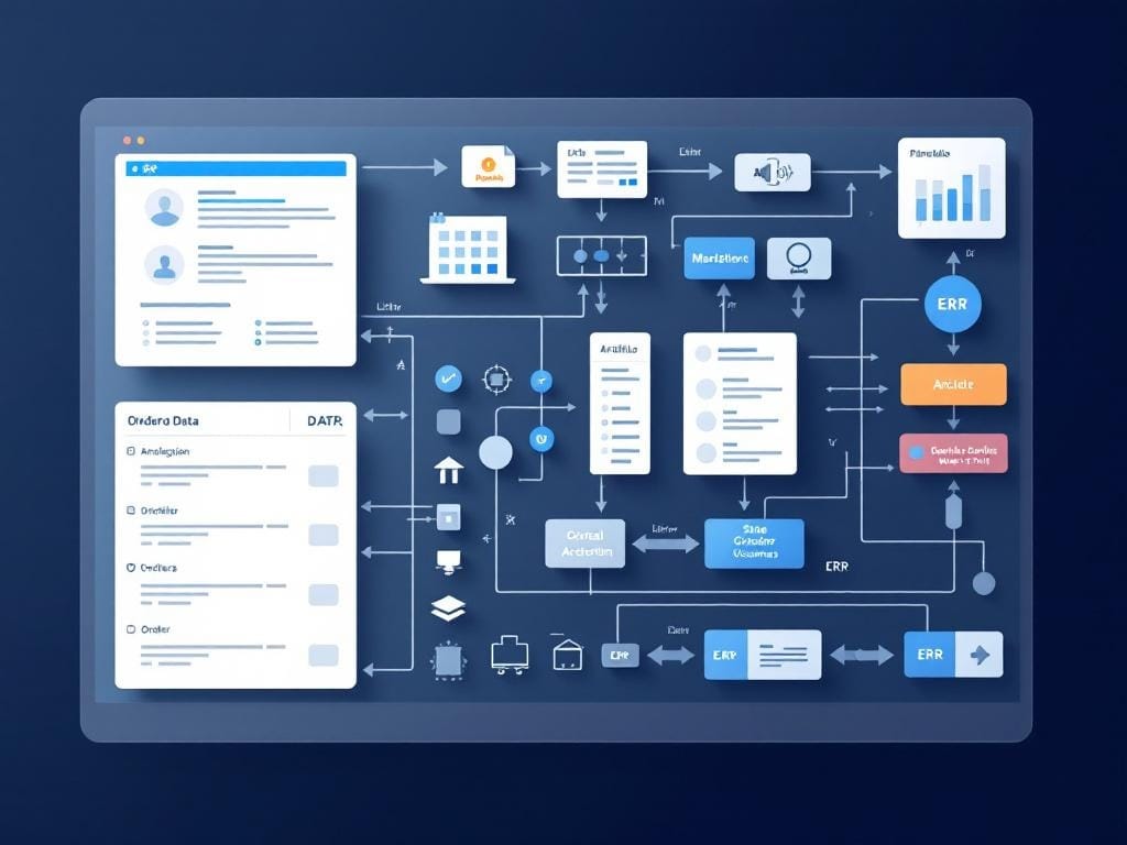 Schema del flusso dati minimo tra portale web-to-print ed ERP