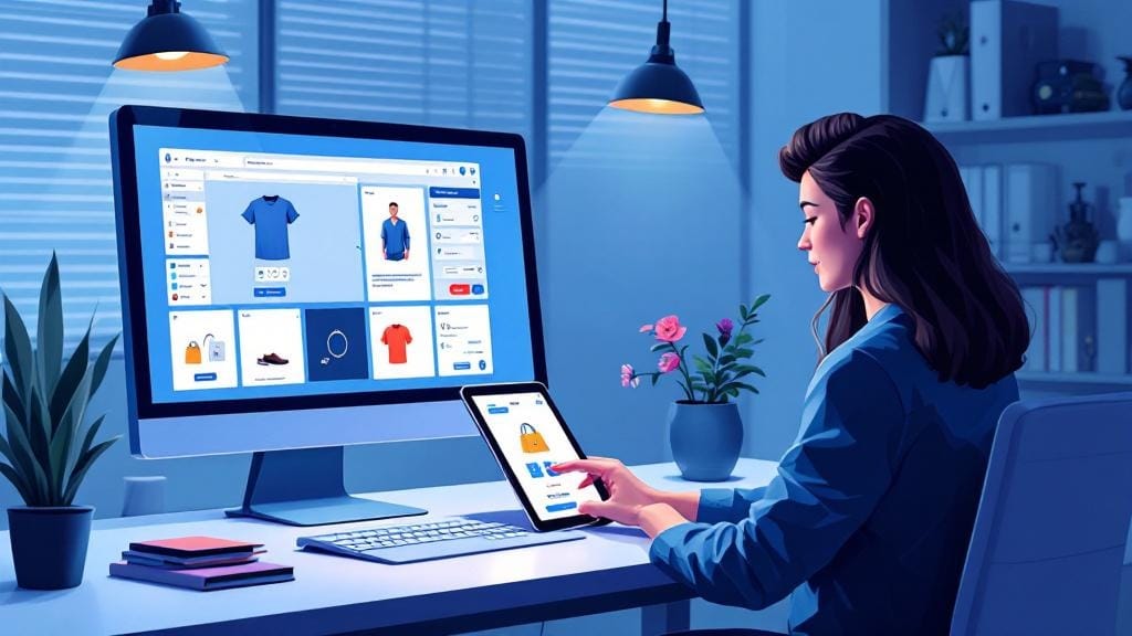Cliente approva una personalizzazione su tablet con ordine già pronto in tipografia