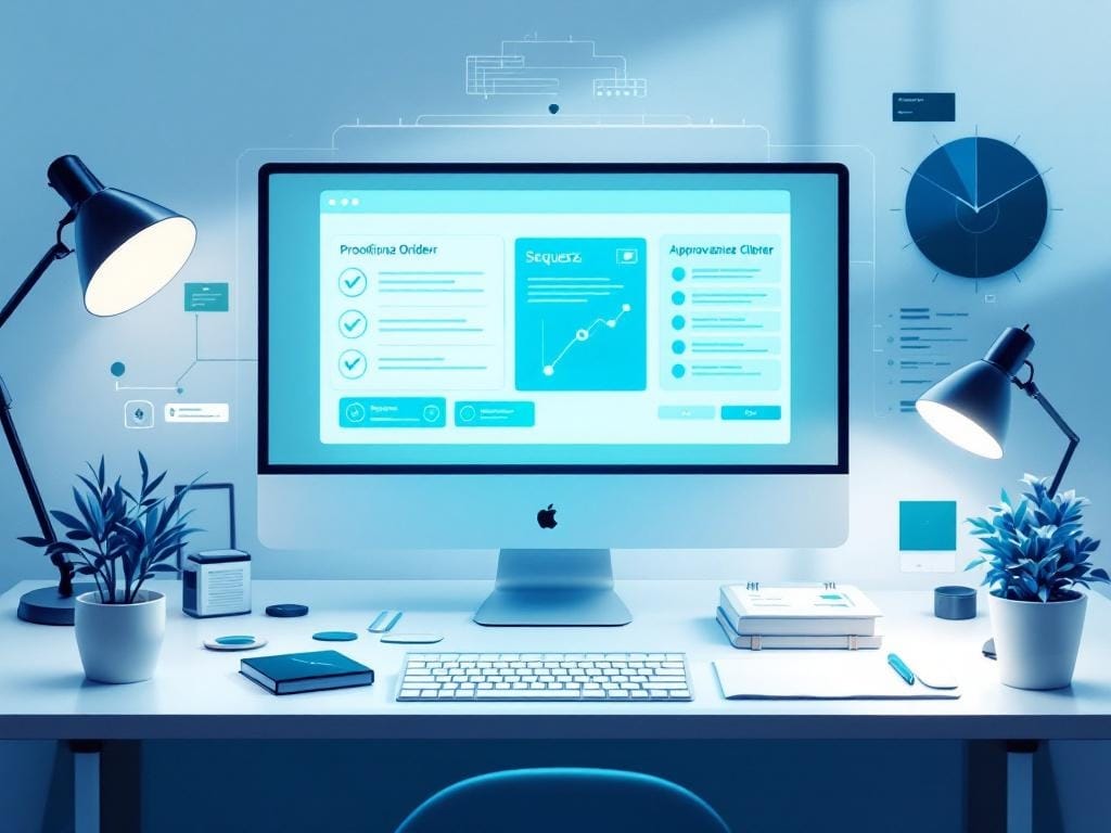 Workflow digitale per l'approvazione di brochure personalizzate.