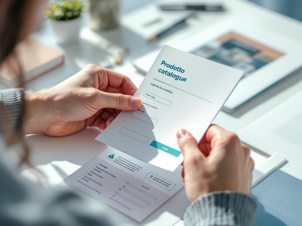 Catalogo online con opzioni di personalizzazione per spiegare il web to print