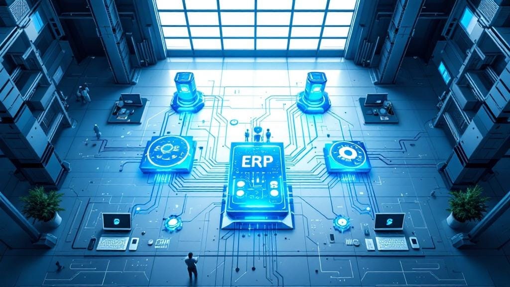 Architettura con portale ordini, ERP e CRM collegati da un layer di integrazione