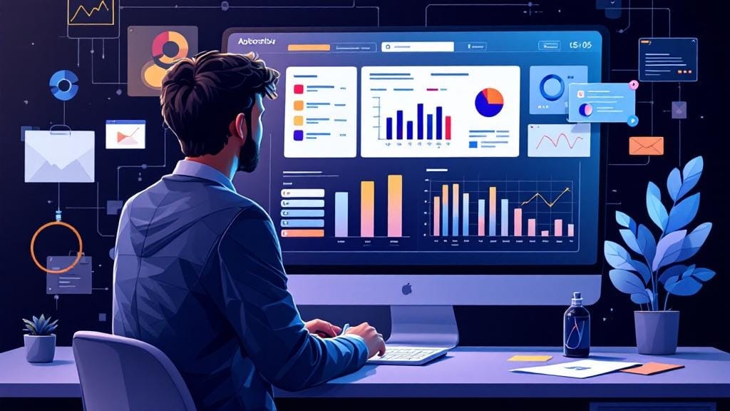 Dashboard con brochure personalizzate primavera e flusso ordine per tipografia